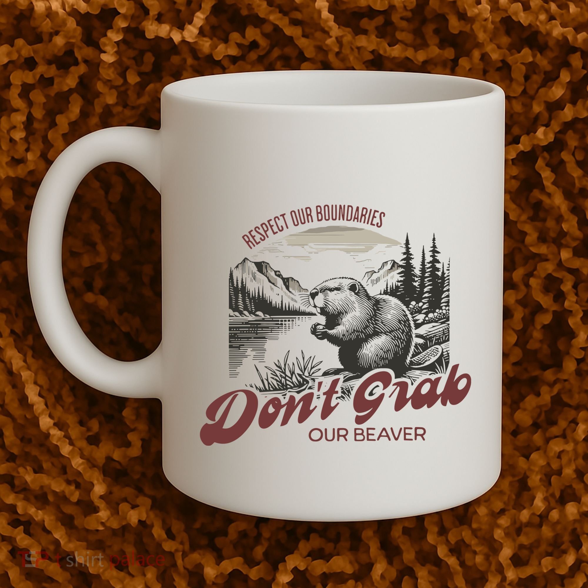 DonT Grab Our Beaver Respect Our Boundaries Coffee Mug