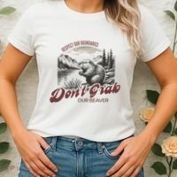 DonT Grab Our Beaver Respect Our Boundaries Women's T-Shirt thumb 2