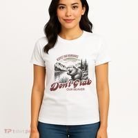 DonT Grab Our Beaver Respect Our Boundaries Women's T-Shirt thumb 4
