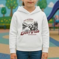 DonT Grab Our Beaver Respect Our Boundaries Kids Hoodie thumb 3