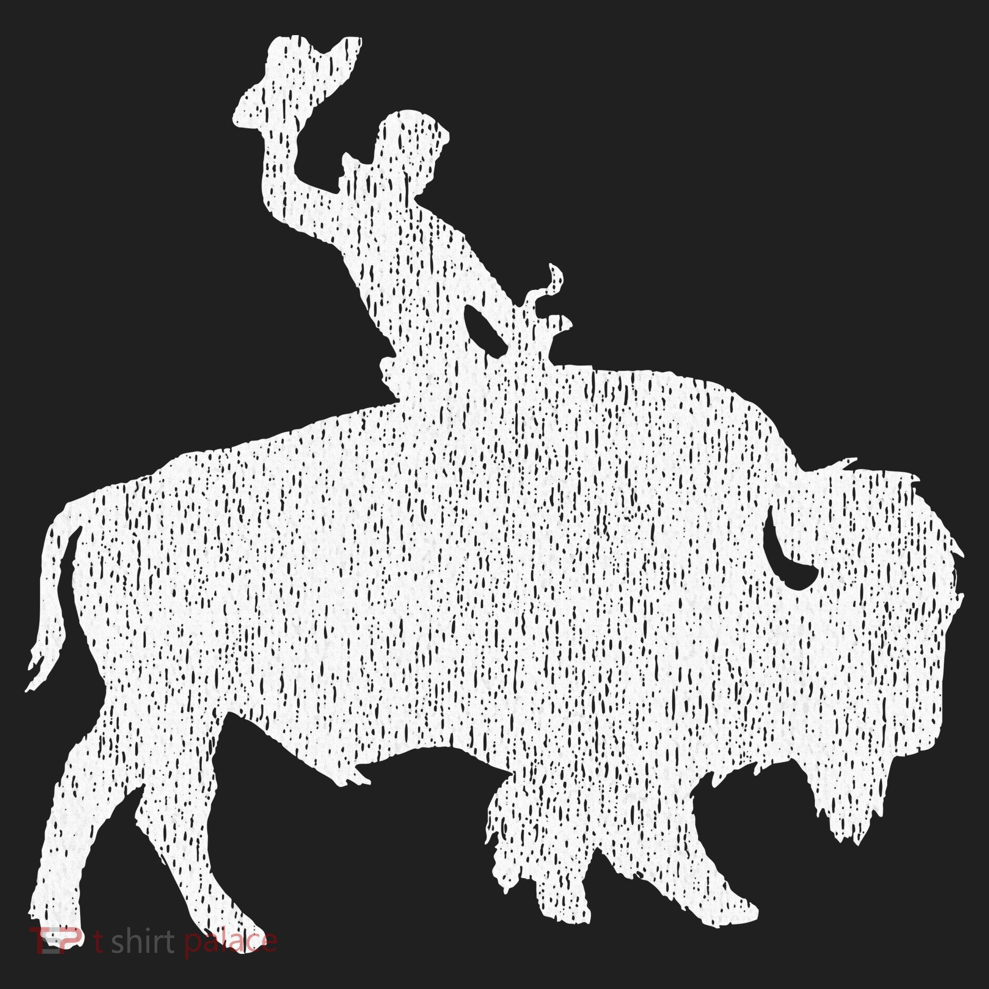 Distressed Guy On A Buffalo Women's Sweatshirt