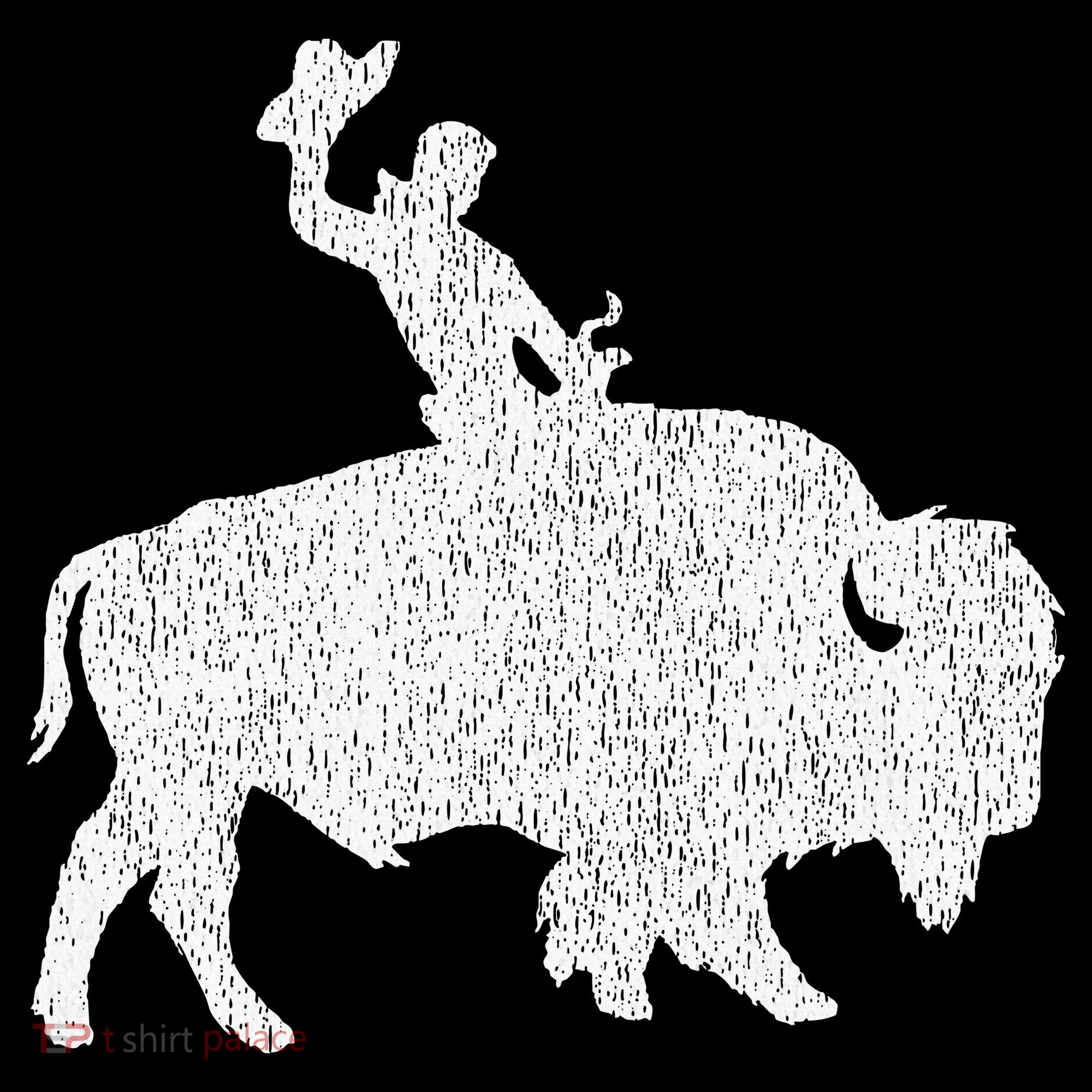 Distressed Guy On A Buffalo Hoodie