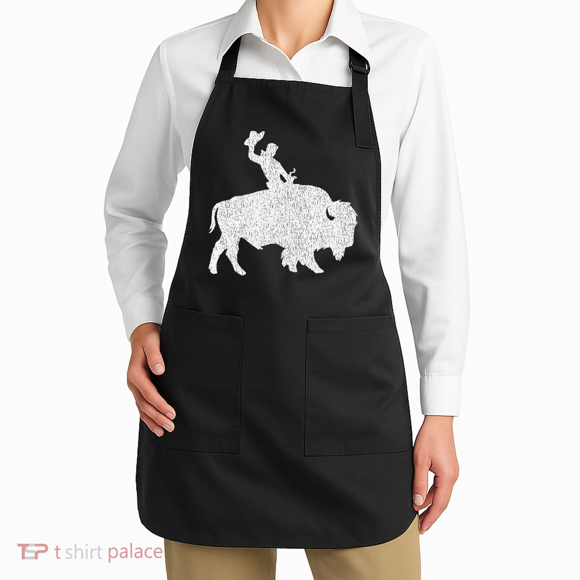 Distressed Guy On A Buffalo Apron