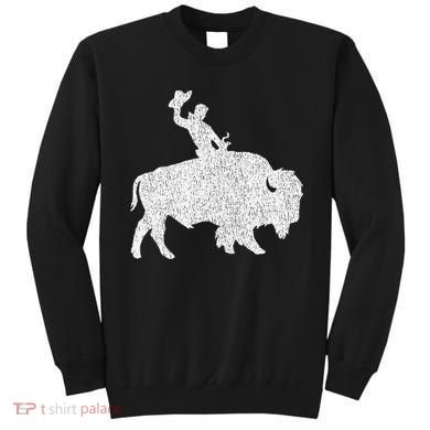 Distressed Guy On A Buffalo Sweatshirt