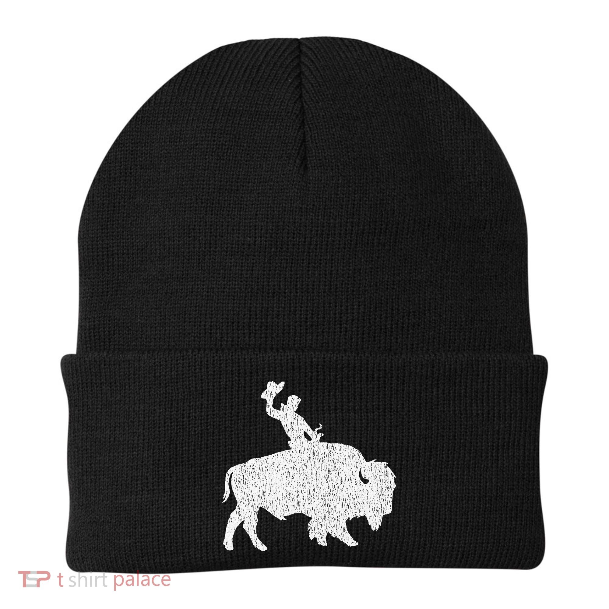 Distressed Guy On A Buffalo Beanie