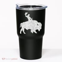 Distressed Guy On A Buffalo Tumbler thumb 0