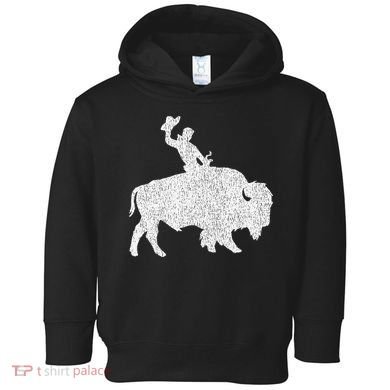Distressed Guy On A Buffalo Toddler Hoodie