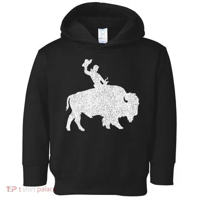 Distressed Guy On A Buffalo Toddler Hoodie