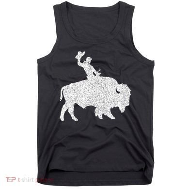 Distressed Guy On A Buffalo Tank Top