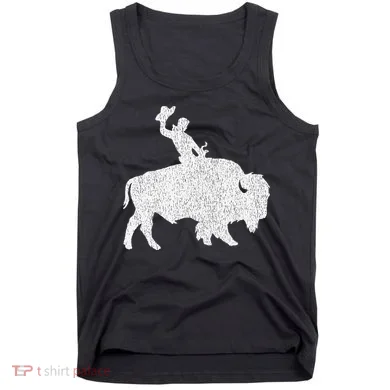 Distressed Guy On A Buffalo Tank Top
