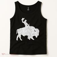 Distressed Guy On A Buffalo Tank Top thumb 2