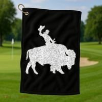 Distressed Guy On A Buffalo Golf Towel thumb 1