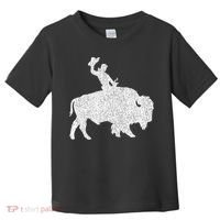Distressed Guy On A Buffalo Toddler T-Shirt thumb 0