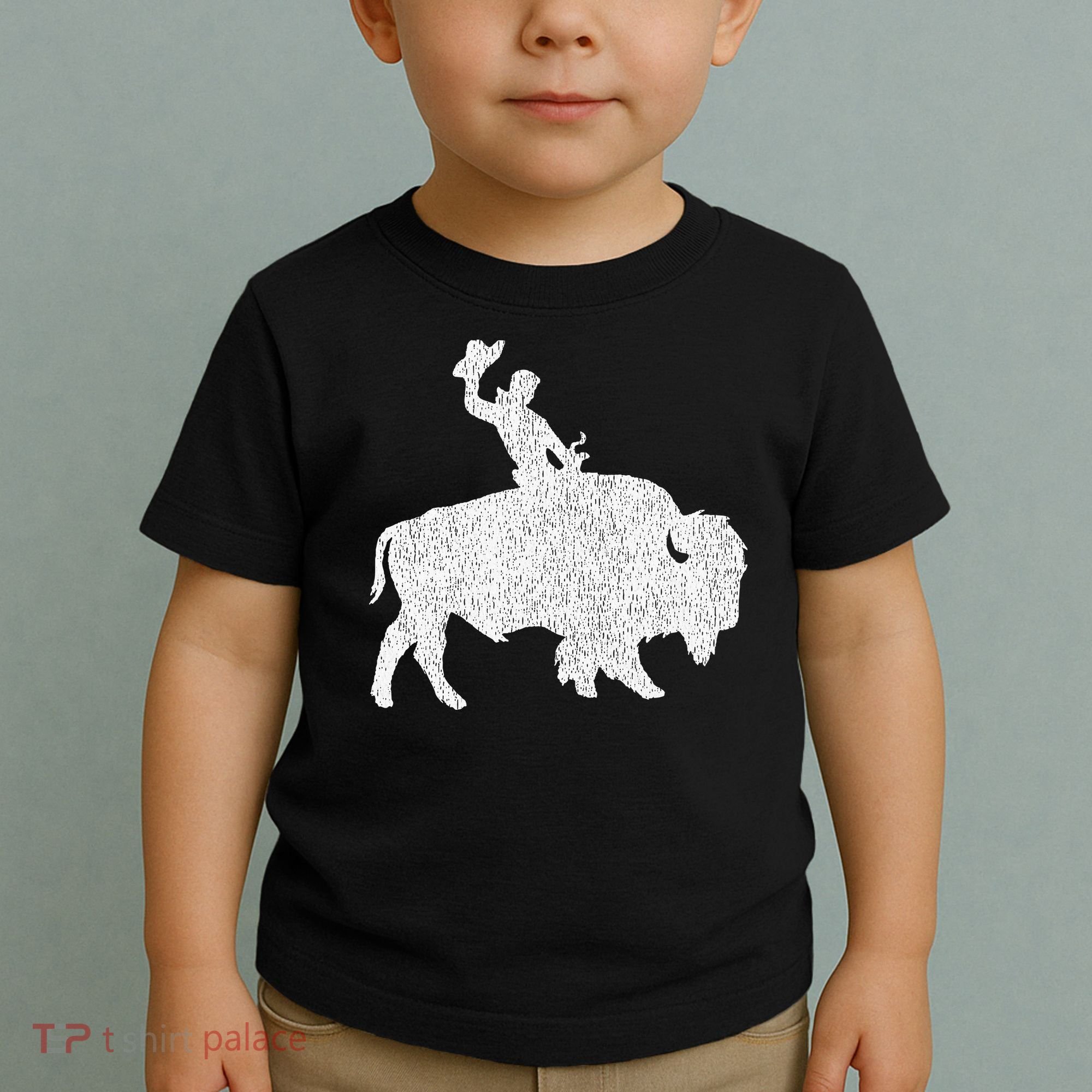 Distressed Guy On A Buffalo Toddler T-Shirt