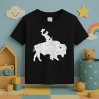 Distressed Guy On A Buffalo Toddler T-Shirt thumb 3