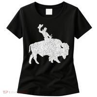 Distressed Guy On A Buffalo Women's T-Shirt thumb 0