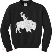 Distressed Guy On A Buffalo Kids Sweatshirt thumb 0