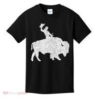 Distressed Guy On A Buffalo Kids T-Shirt thumb 0