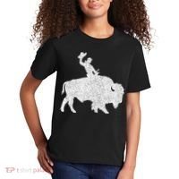 Distressed Guy On A Buffalo Kids T-Shirt thumb 2