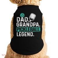 Dad Grandpa Pickleball Legend Player Funny Pickle Ball Doggie Tank thumb 0