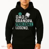 Dad Grandpa Pickleball Legend Player Funny Pickle Ball Hoodie thumb 2
