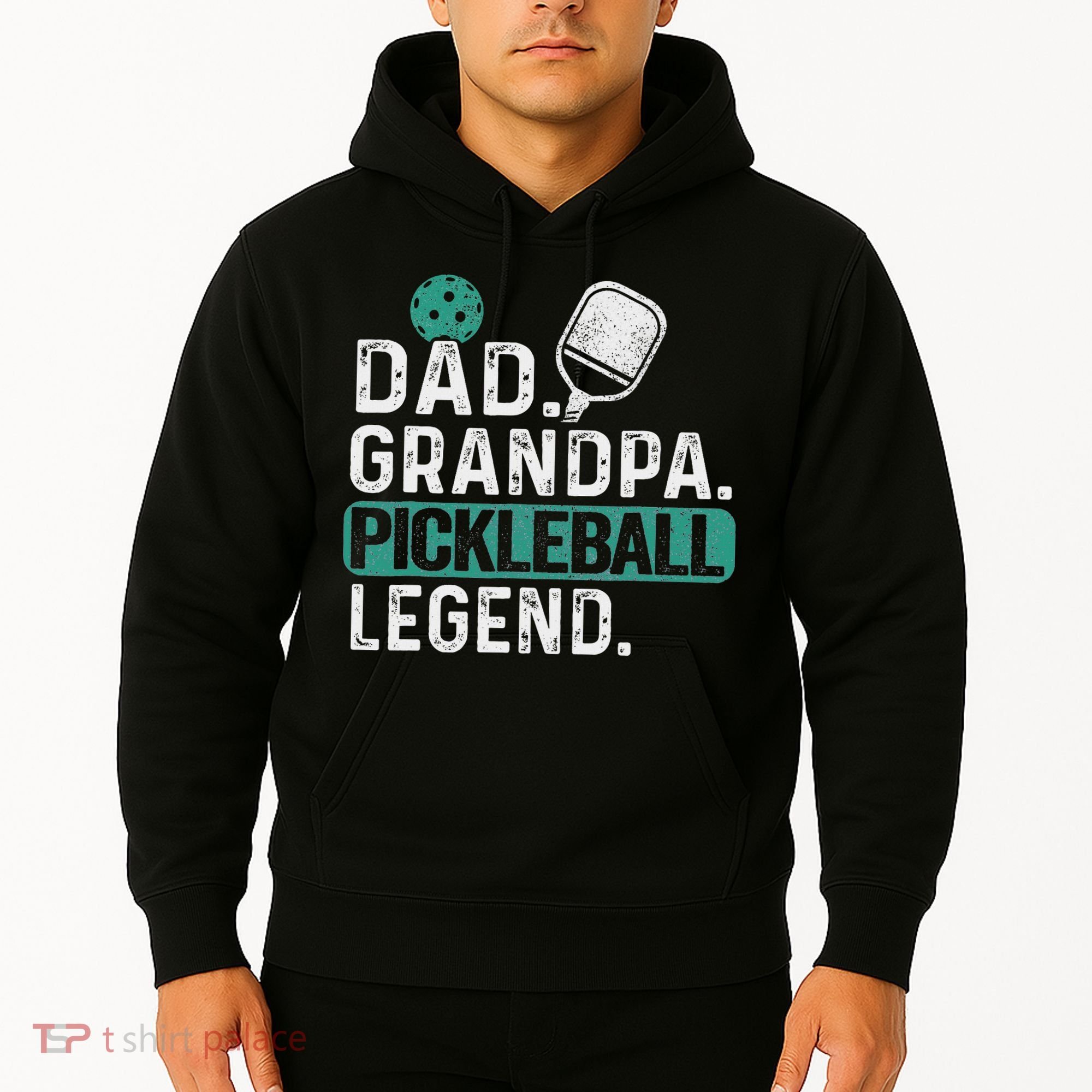 Dad Grandpa Pickleball Legend Player Funny Pickle Ball Hoodie