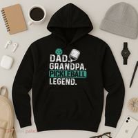 Dad Grandpa Pickleball Legend Player Funny Pickle Ball Hoodie thumb 3