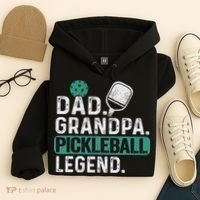 Dad Grandpa Pickleball Legend Player Funny Pickle Ball Hoodie thumb 4