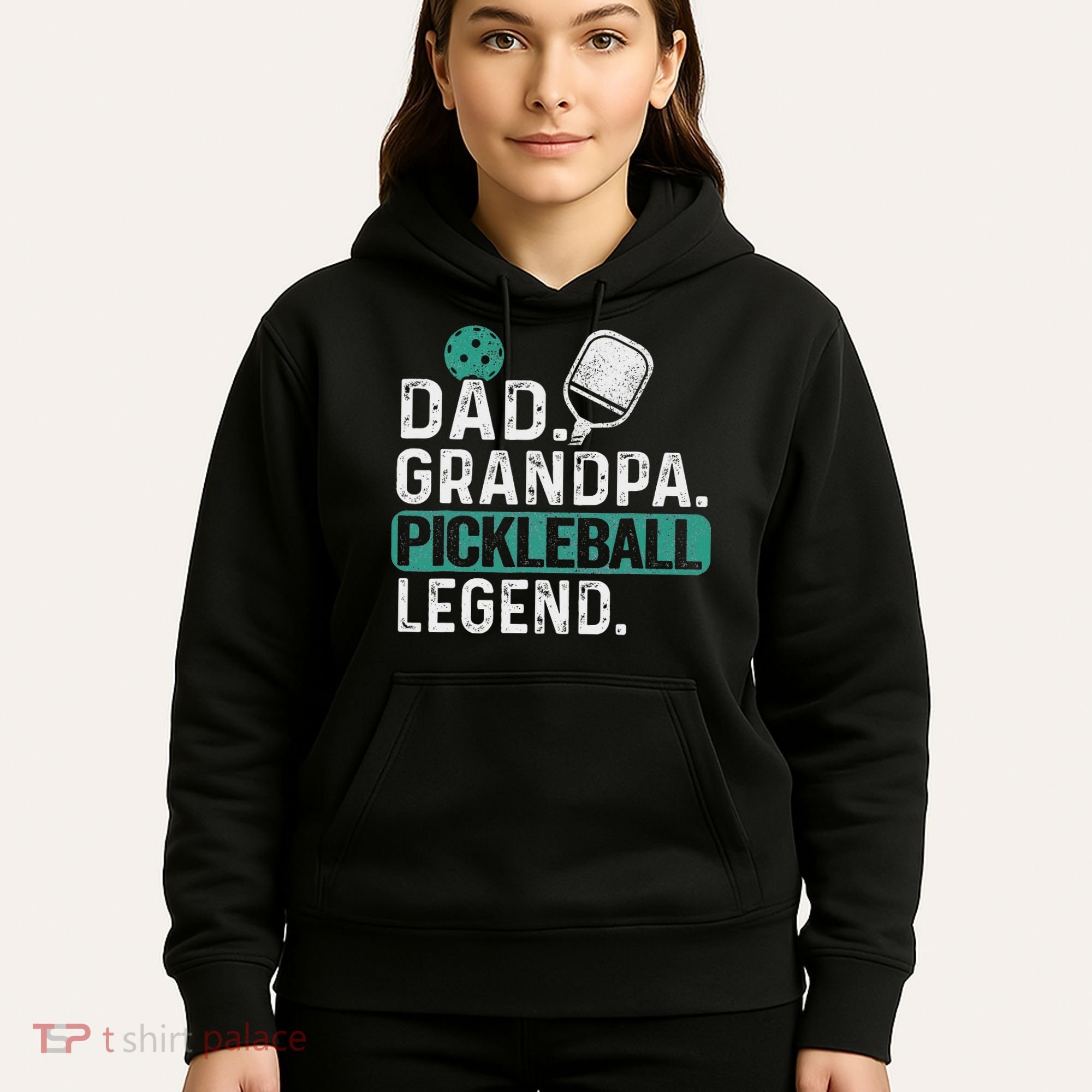 Dad Grandpa Pickleball Legend Player Funny Pickle Ball Hoodie