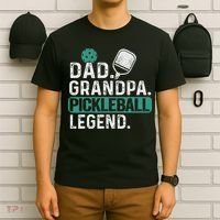 Dad Grandpa Pickleball Legend Player Funny Pickle Ball T-Shirt thumb 6