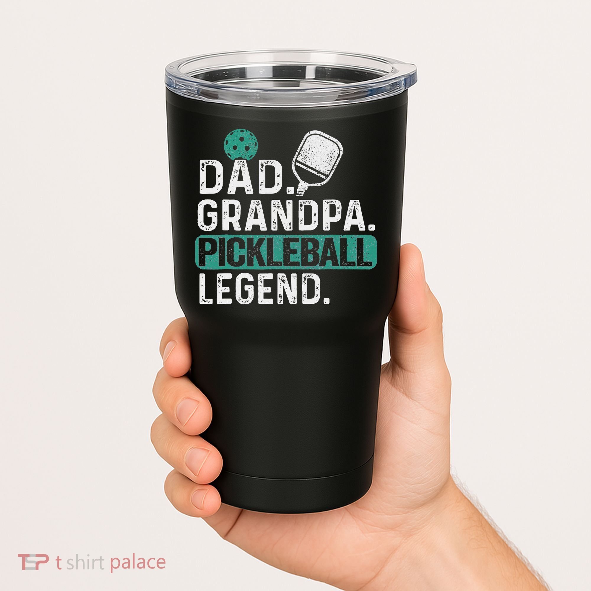 Dad Grandpa Pickleball Legend Player Funny Pickle Ball Tumbler