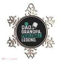 Dad Grandpa Pickleball Legend Player Funny Pickle Ball Ornament thumb 0