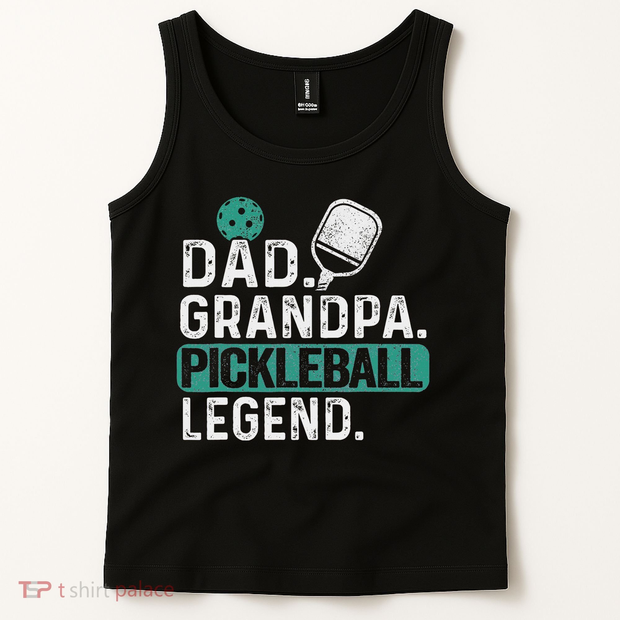 Dad Grandpa Pickleball Legend Player Funny Pickle Ball Tank Top