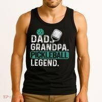 Dad Grandpa Pickleball Legend Player Funny Pickle Ball Tank Top thumb 3
