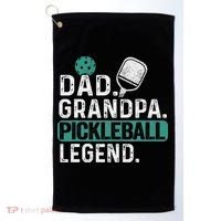 Dad Grandpa Pickleball Legend Player Funny Pickle Ball Golf Towel thumb 0