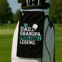 Dad Grandpa Pickleball Legend Player Funny Pickle Ball Golf Towel thumb 2