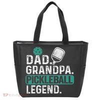 Dad Grandpa Pickleball Legend Player Funny Pickle Ball Tote Bag thumb 0