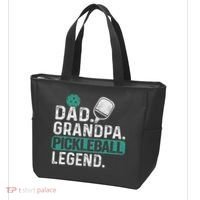 Dad Grandpa Pickleball Legend Player Funny Pickle Ball Tote Bag thumb 3