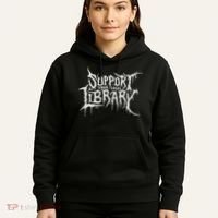Death Gothic Print Support Your Local Library Style Lovers  Hoodie thumb 5