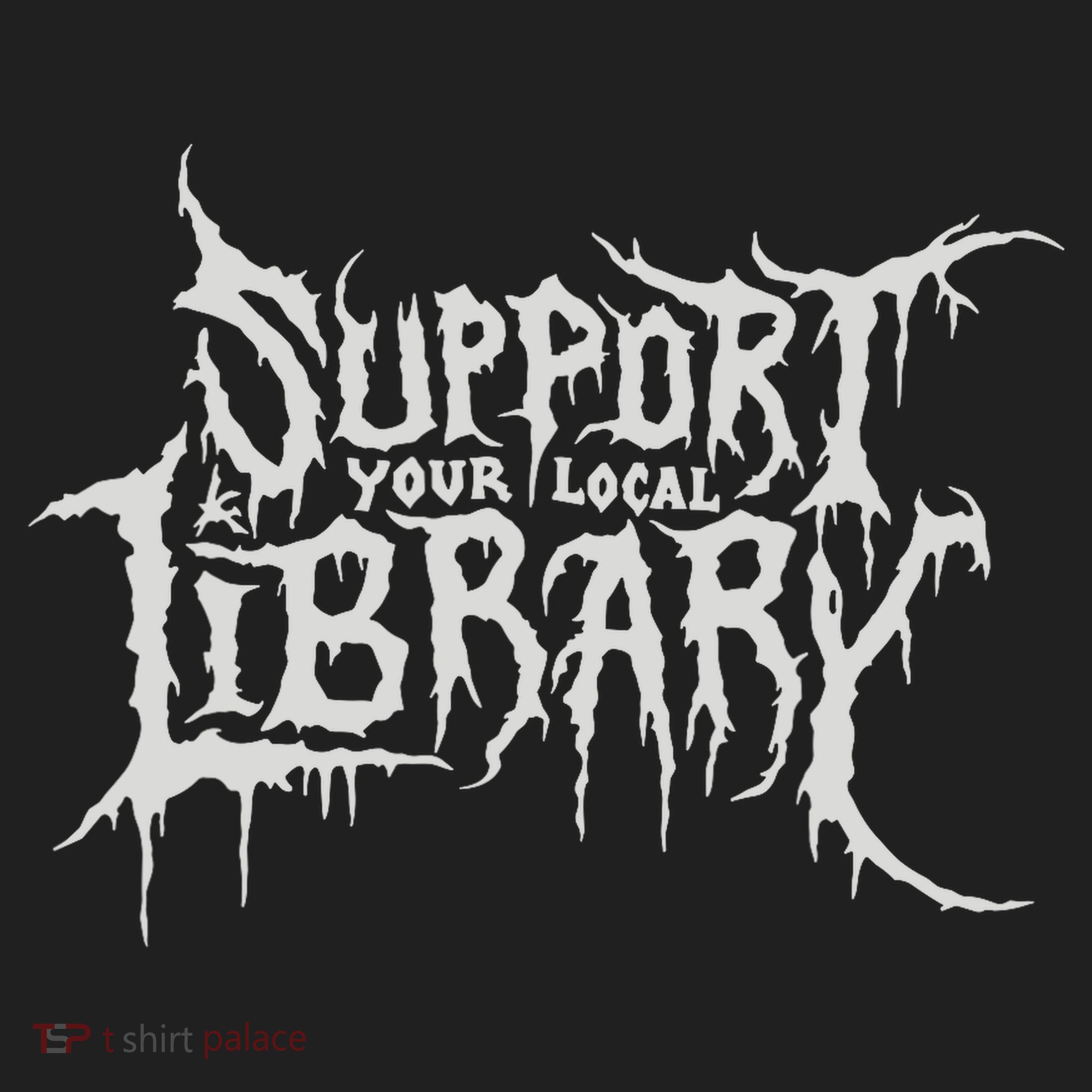 Death Gothic Print Support Your Local Library Style Lovers  Beanie