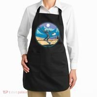 Disc Golf Player Skeleton Disc Golfer Funny Outdoor Nature Apron thumb 2