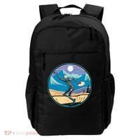 Disc Golf Player Skeleton Disc Golfer Funny Outdoor Nature Backpack thumb 0