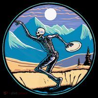 Disc Golf Player Skeleton Disc Golfer Funny Outdoor Nature Women's Hoodie thumb 2