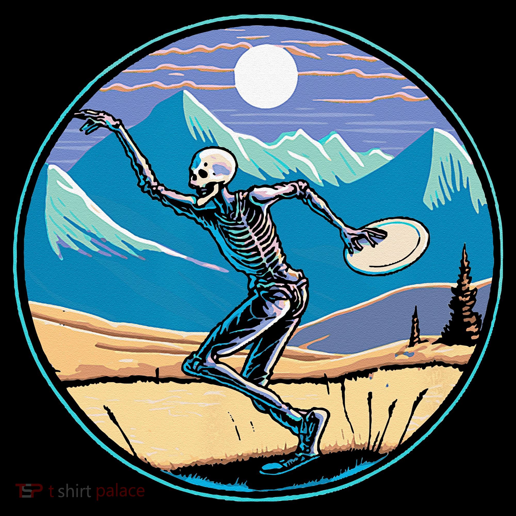 Disc Golf Player Skeleton Disc Golfer Funny Outdoor Nature Women's Hoodie