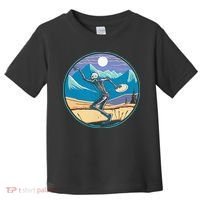 Disc Golf Player Skeleton Disc Golfer Funny Outdoor Nature Toddler T-Shirt thumb 0