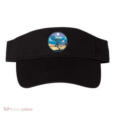 Disc Golf Player Skeleton Disc Golfer Funny Outdoor Nature Visor