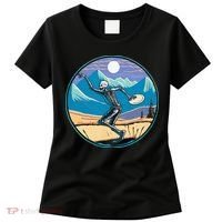 Disc Golf Player Skeleton Disc Golfer Funny Outdoor Nature Women's T-Shirt thumb 0