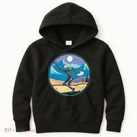 Disc Golf Player Skeleton Disc Golfer Funny Outdoor Nature Kids Hoodie thumb 0