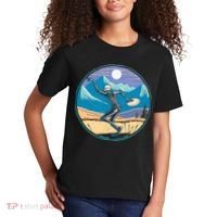 Disc Golf Player Skeleton Disc Golfer Funny Outdoor Nature Kids T-Shirt thumb 2