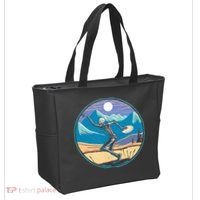Disc Golf Player Skeleton Disc Golfer Funny Outdoor Nature Tote Bag thumb 2